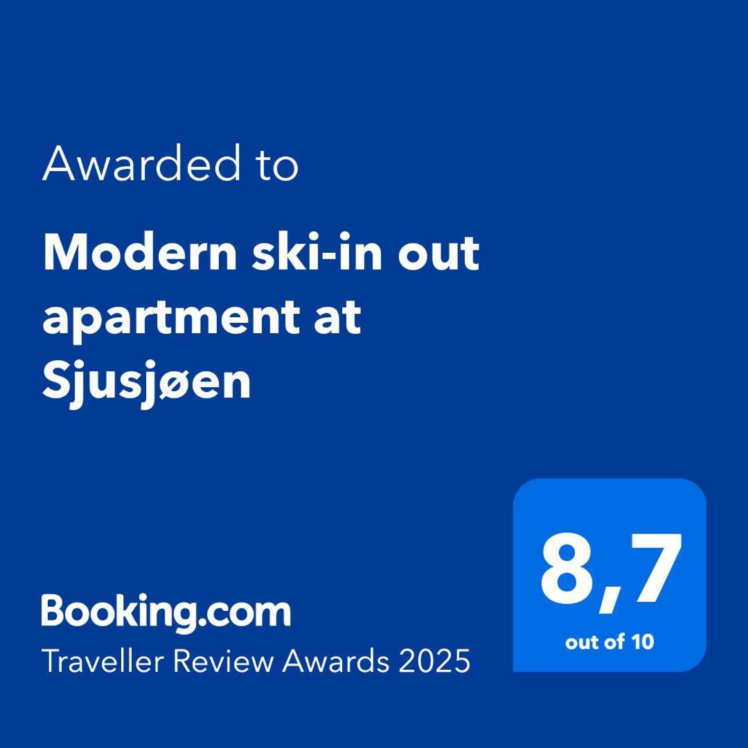 Modern Ski-In Out Apartment At Sjusjoen Kültér fotó
